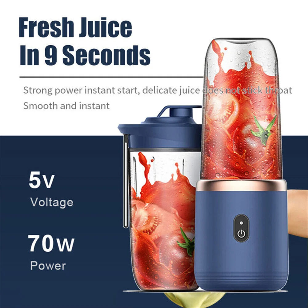 Electric Wireless Juicer With 6 Blades 400ml