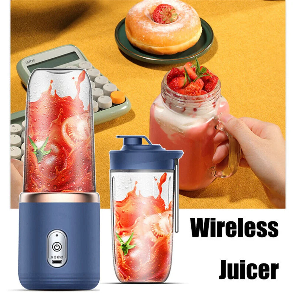 Electric Wireless Juicer With 6 Blades 400ml