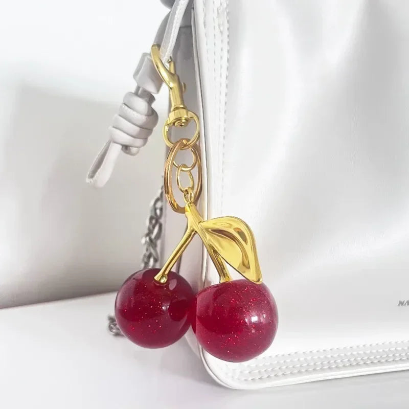 Cherry Charm Handbag Pendant