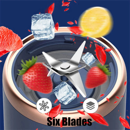 Electric Wireless Juicer With 6 Blades 400ml