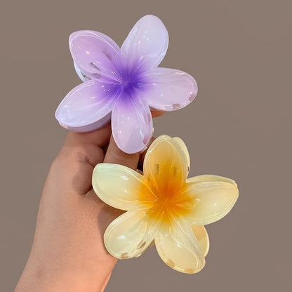 Hawaiian Flower Hair Claw Clips