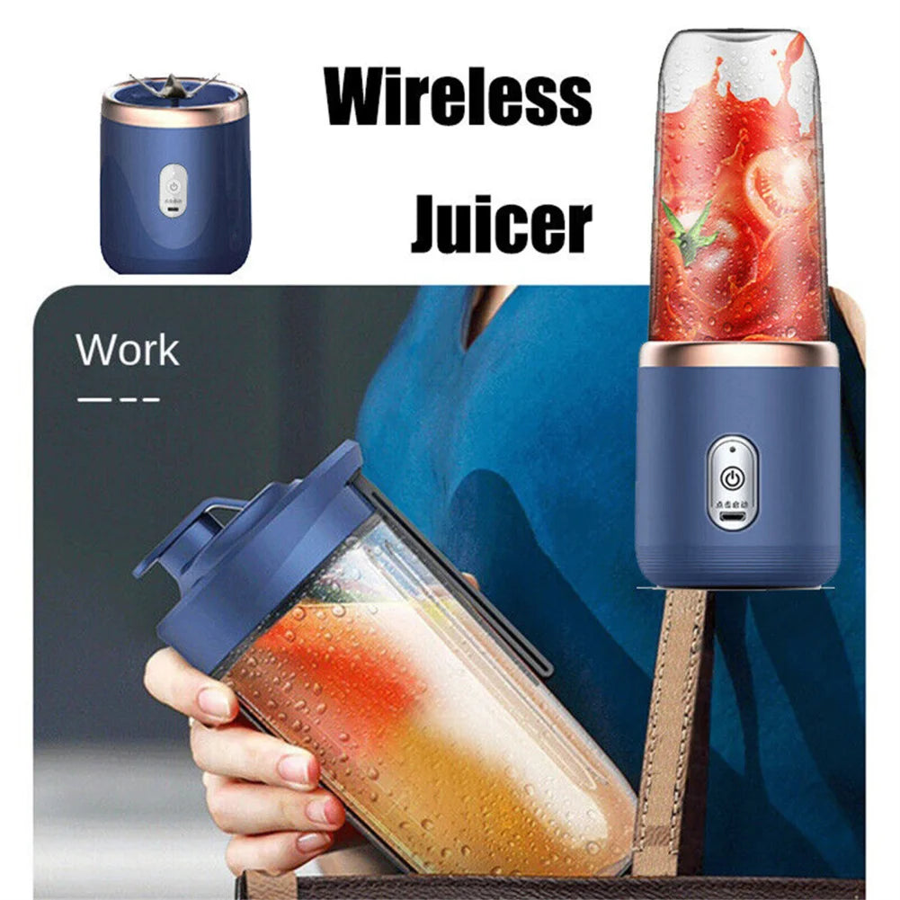 Electric Wireless Juicer With 6 Blades 400ml